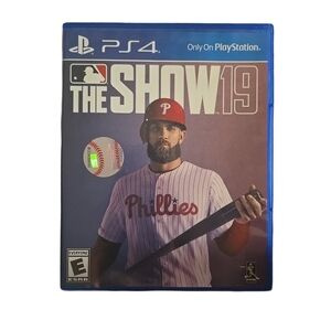 Sony PS4 MLB The Show 19 — Blue Case with Red Helmet Accent